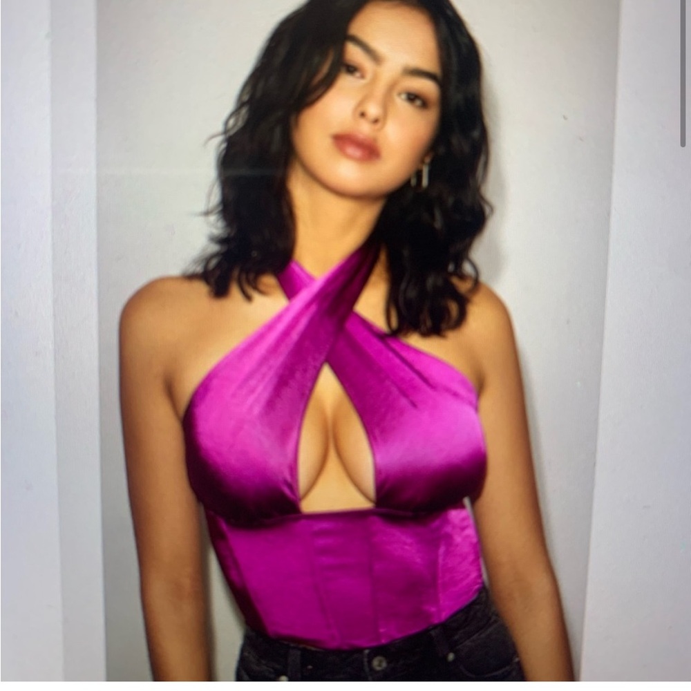 XS cross neck corset
